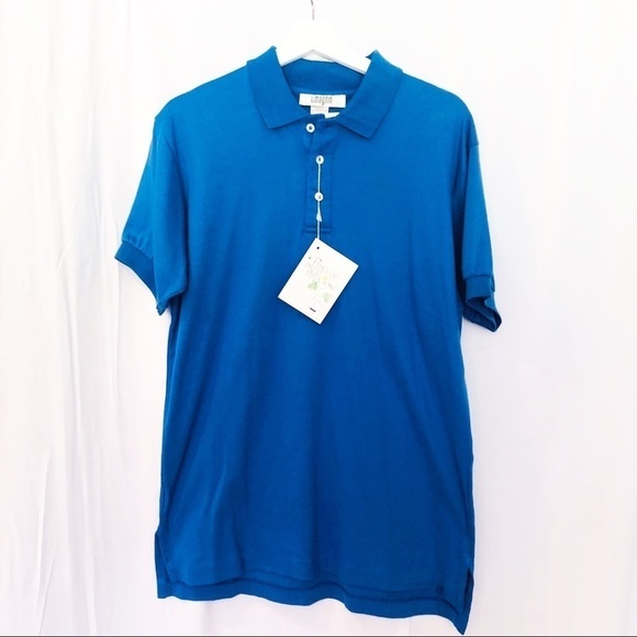 NWT Vintage l.magnin Mens 100% Pima Cotton Polo - Picture 1 of 5